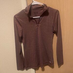 Women's Brown Half-Zip Sweater. Extra small Mountain HardWear